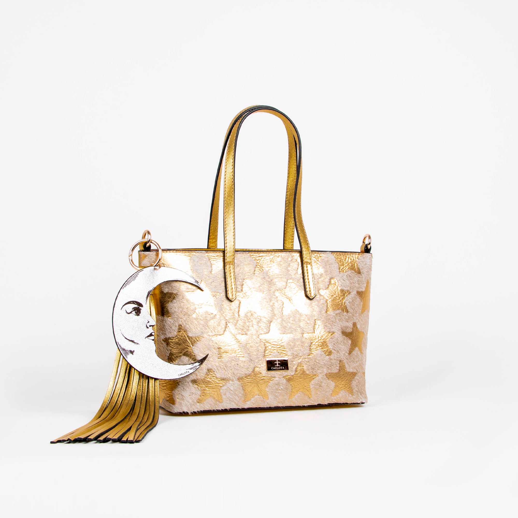 MINI TOTE ESTRELLA ORO