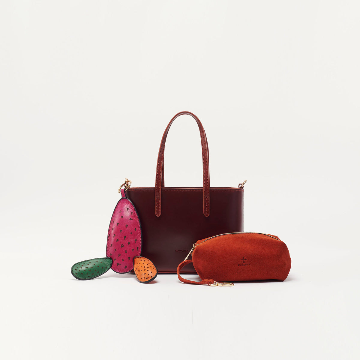 MINI TOTE ARCILLA